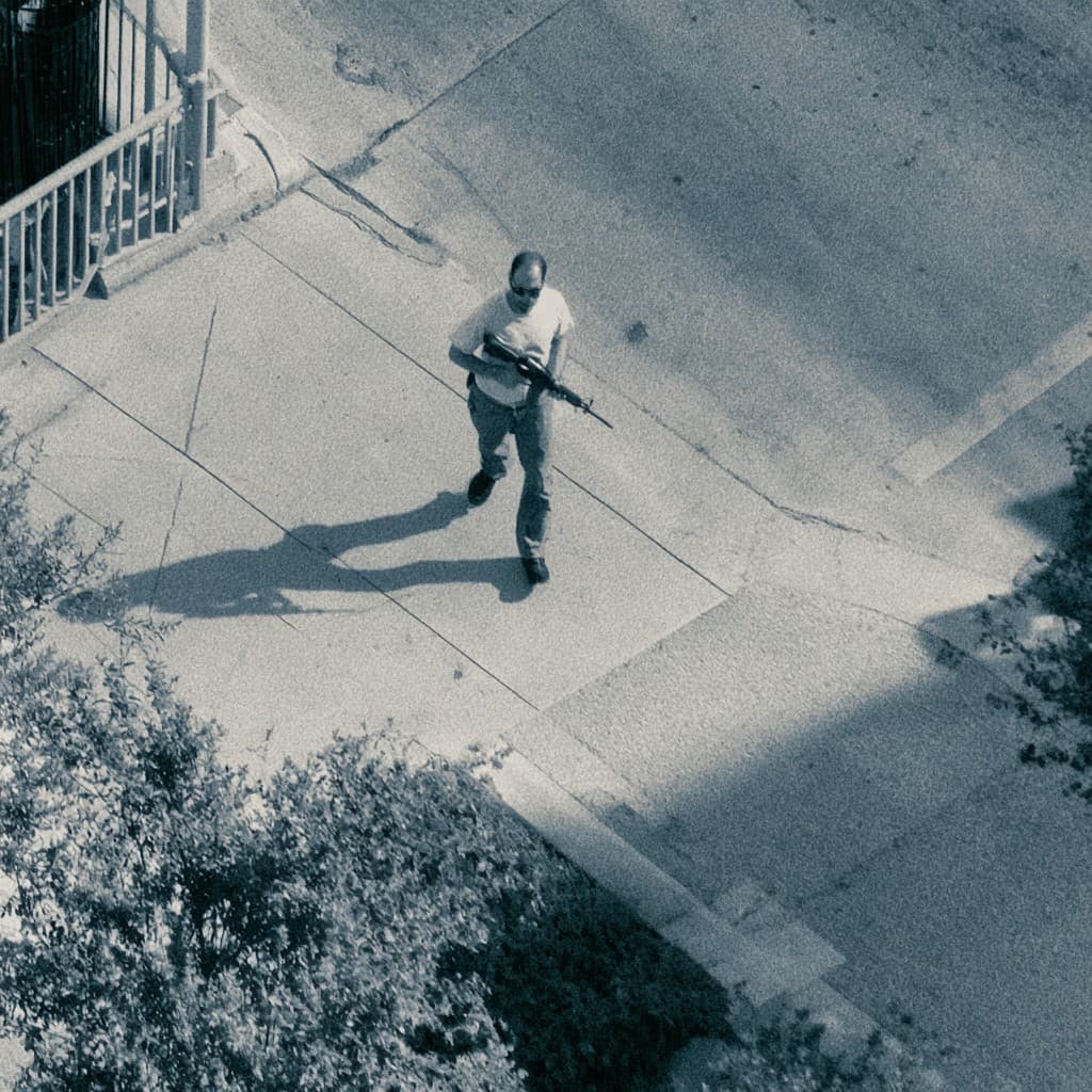 Live camera feed with weapon detection